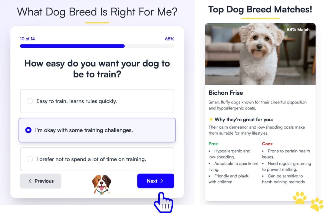 How to use Dog Breed Finder