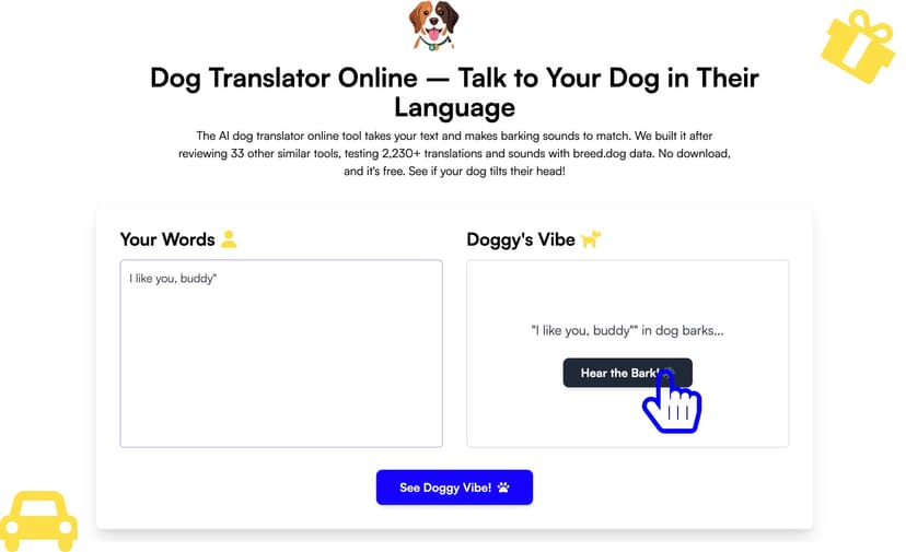 Dog Translator Online