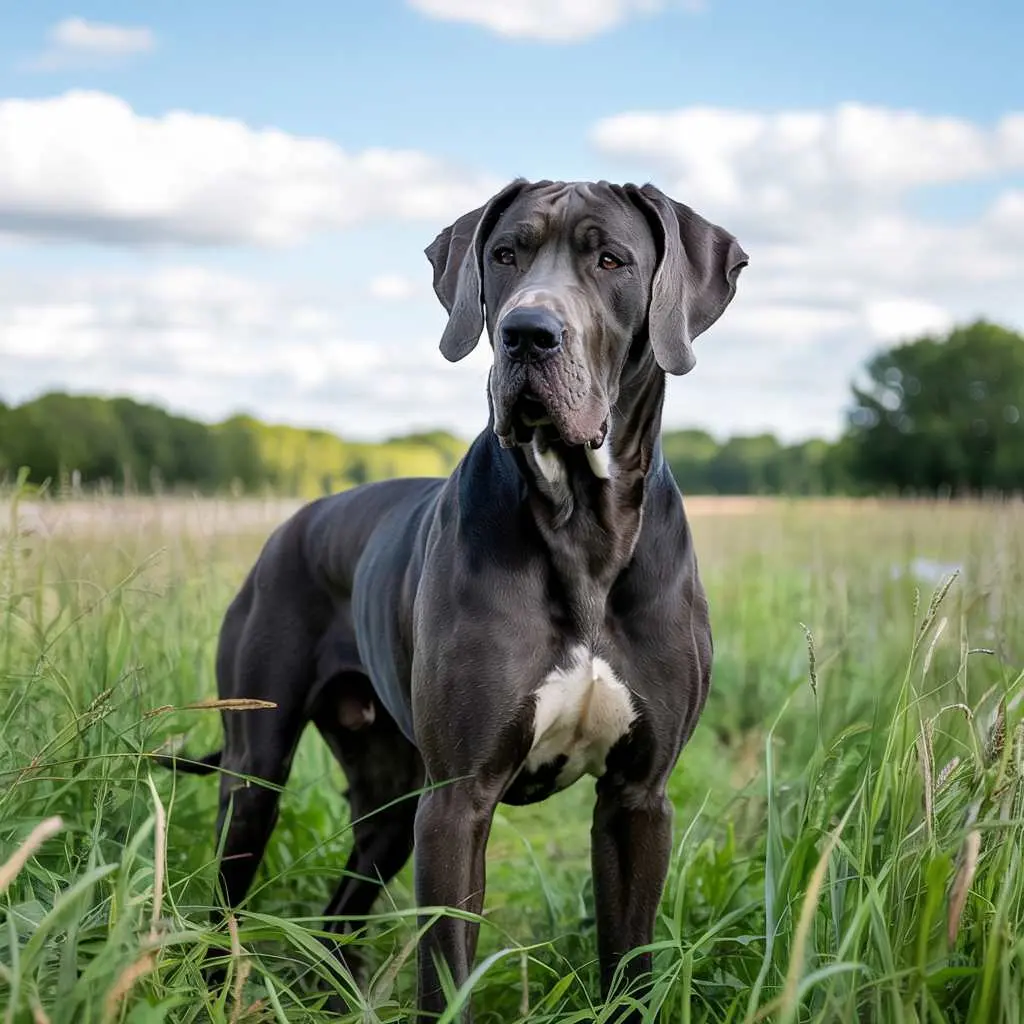 Great Dane dog for legal action preparation