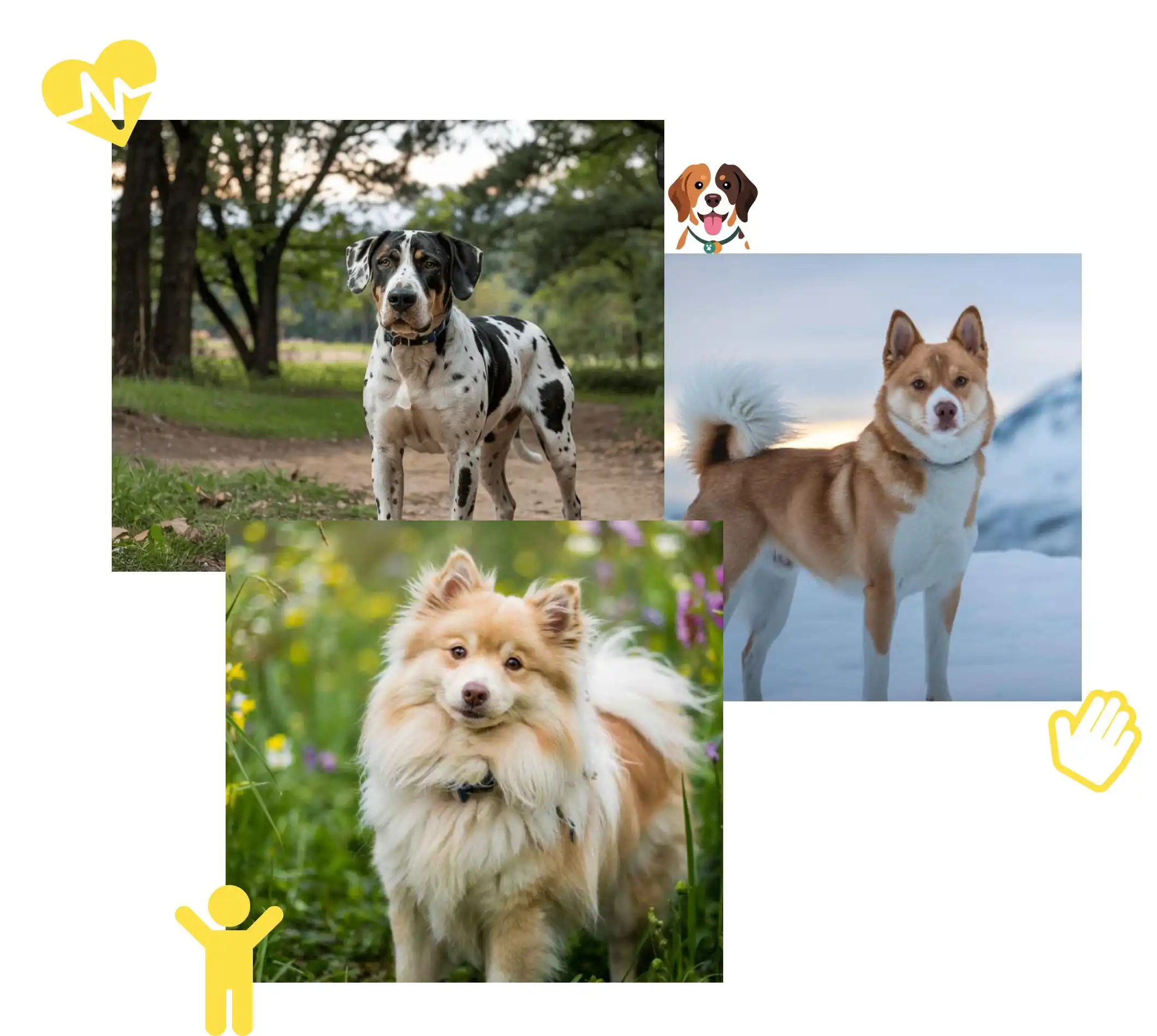 Dog lover exploring different breeds online